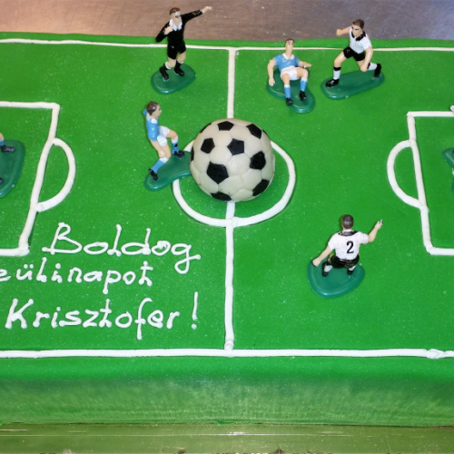Focipálya torta