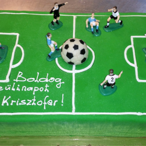 Focipálya torta